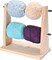 Wooden Yarn Holder, Double Revolving Storage for Knitting & Crochet Supplies (wood)